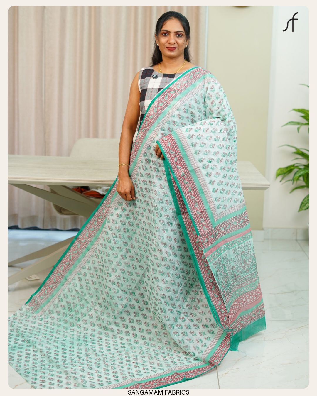 NET COTTA SAREE