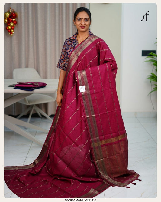 SEMI JUTE BANARASI SAREE