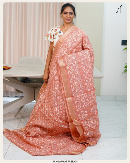 NET COTTA SAREE