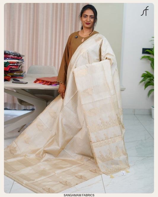 SEMI TUSSAR SILK SAREE