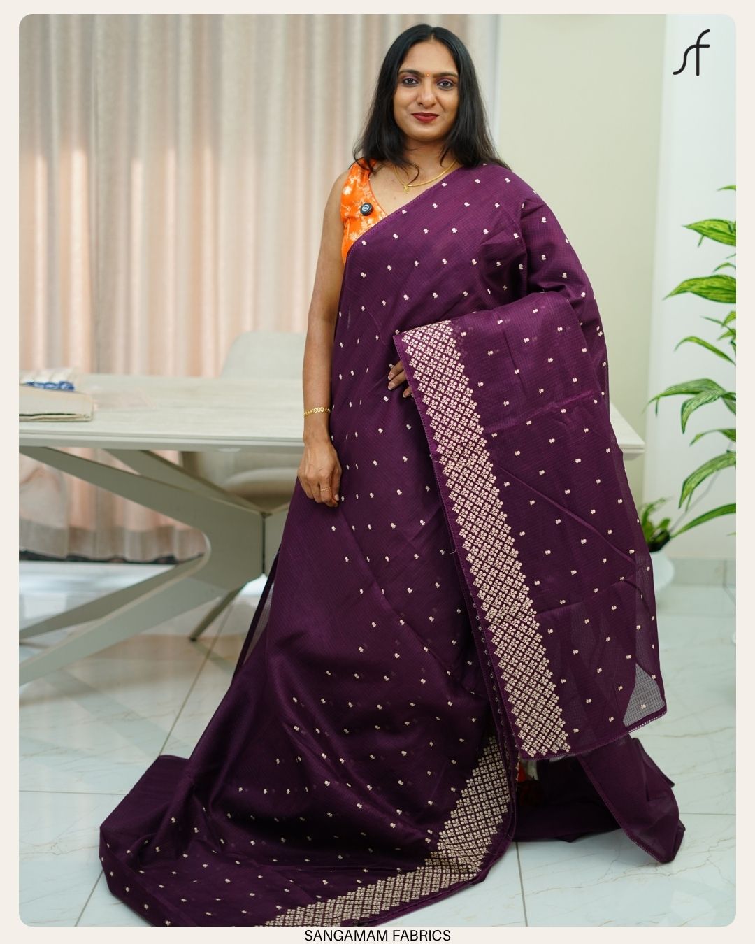 NET COTTA SAREE