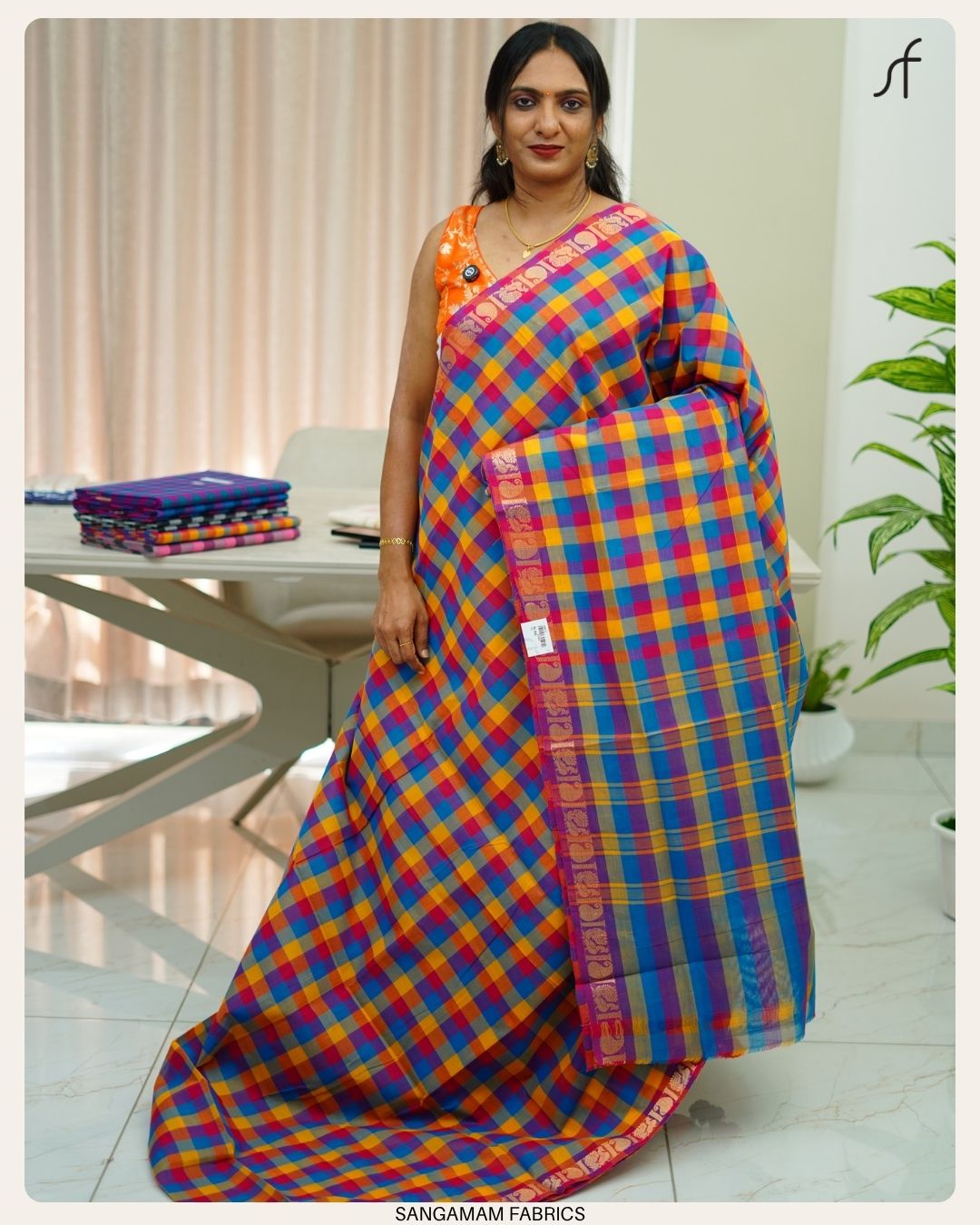 MADRAS CHECK COTTON SAREE