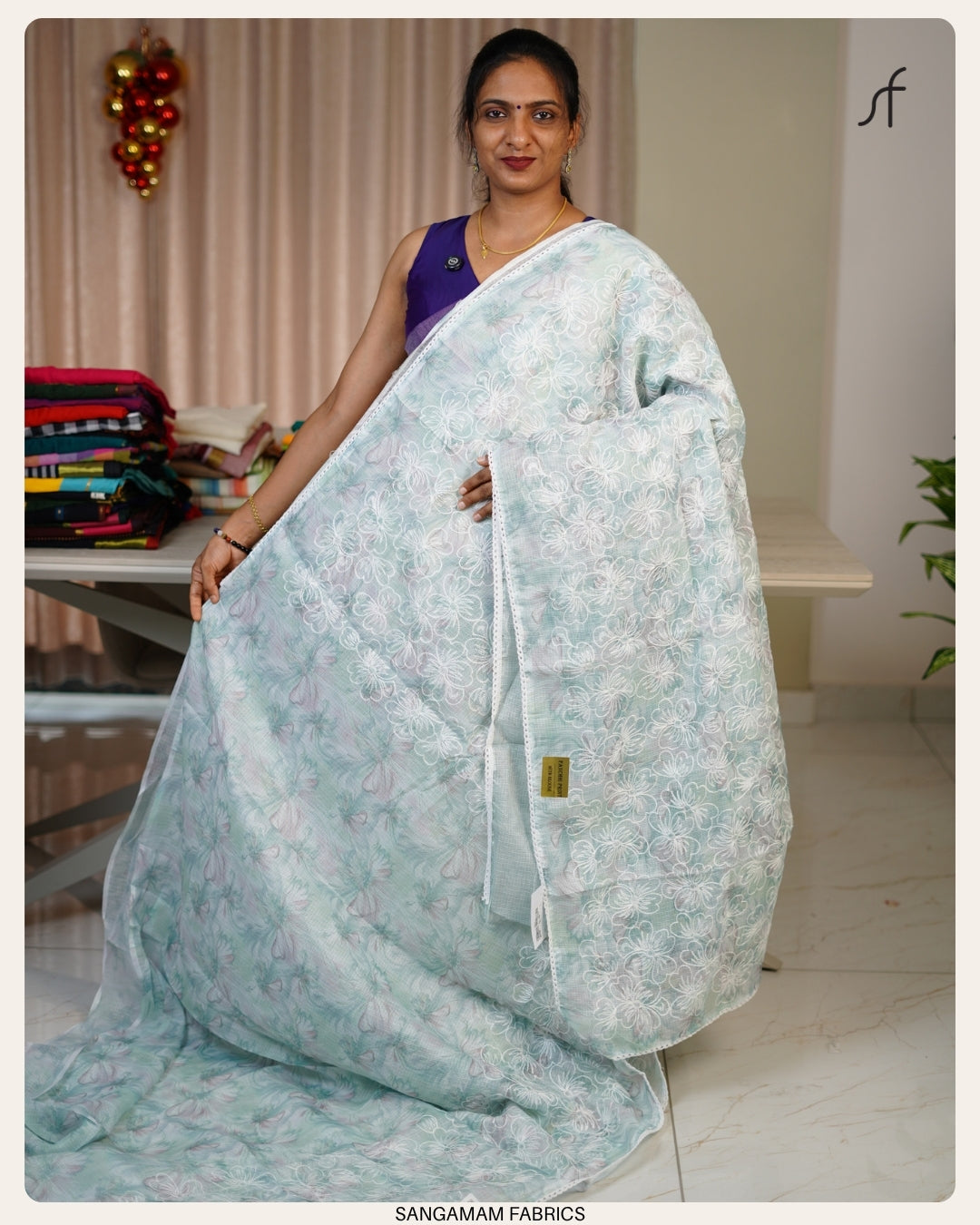 NET COTTA SAREE