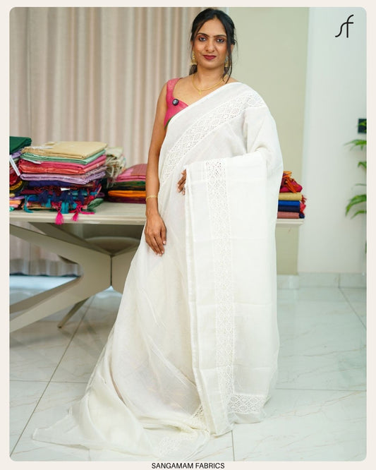 NET COTTA SAREE