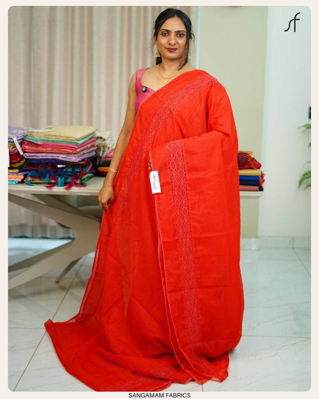 NET COTTA SAREE
