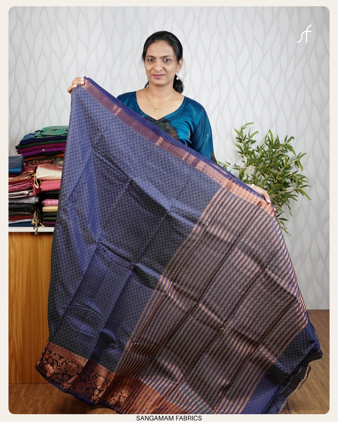 EMBOSSED PATTEN SEMI SILK SAREE
