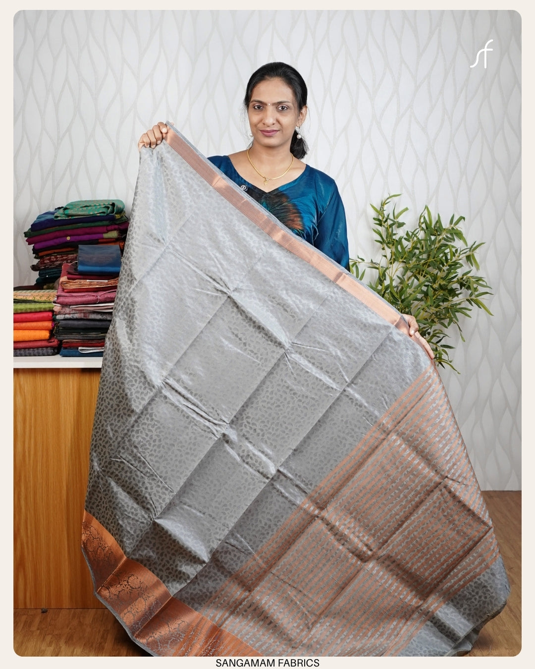 EMBOSSED PATTEN SEMI SILK SAREE