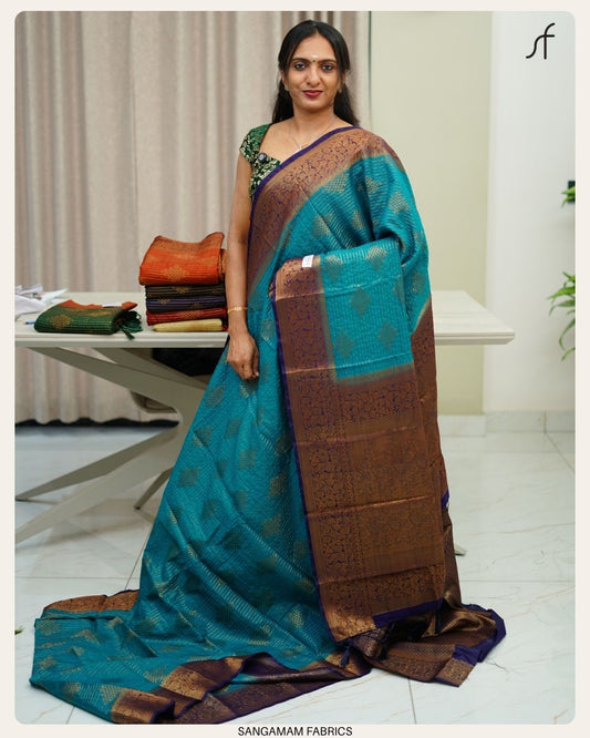 KOLAM DESIGN BANARASI SAREE