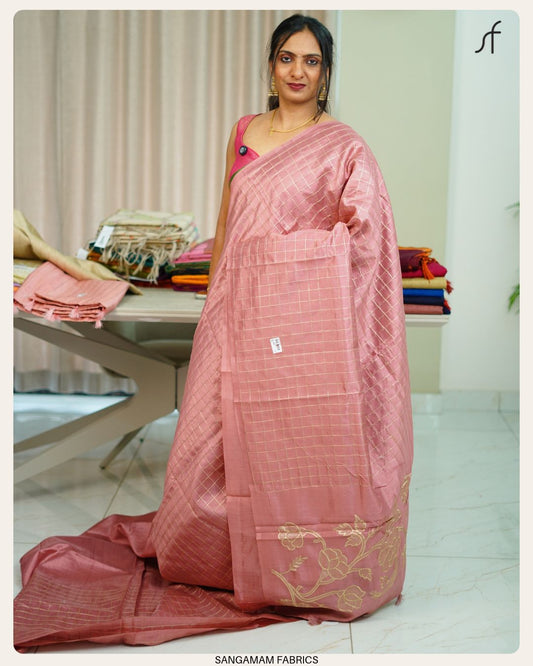 SEMI TUSSAR SILK SAREE