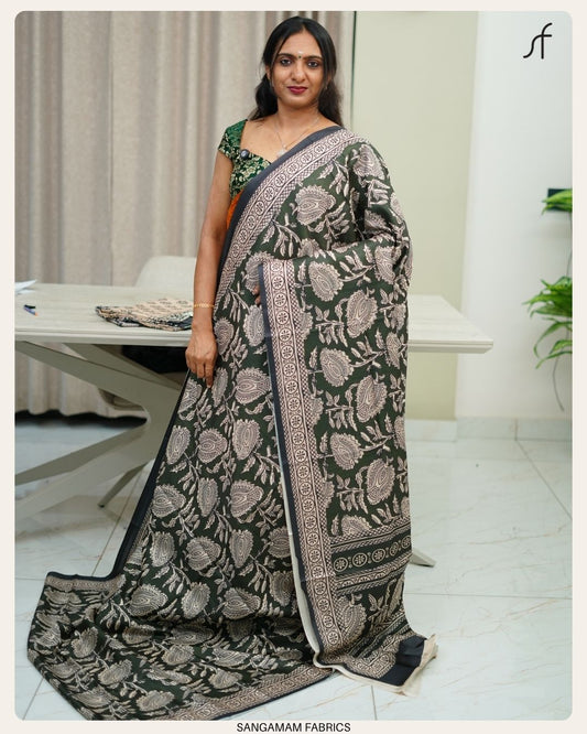 SEMI TUSSAR SILK SAREE