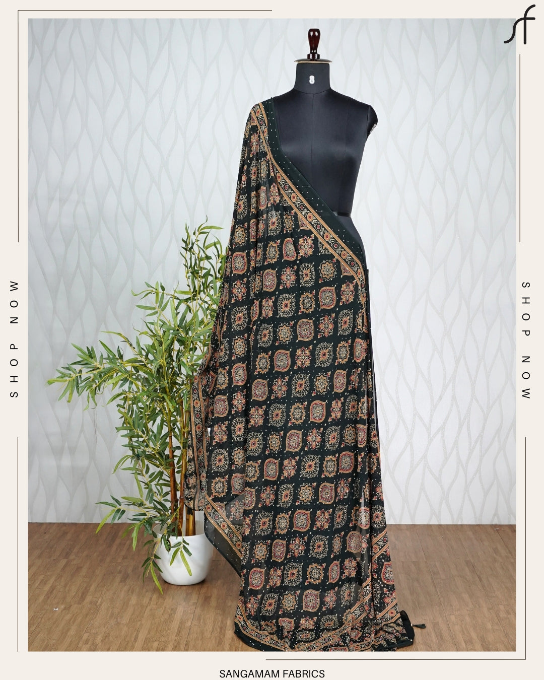 AJRAKH PRINTED DUPATTA