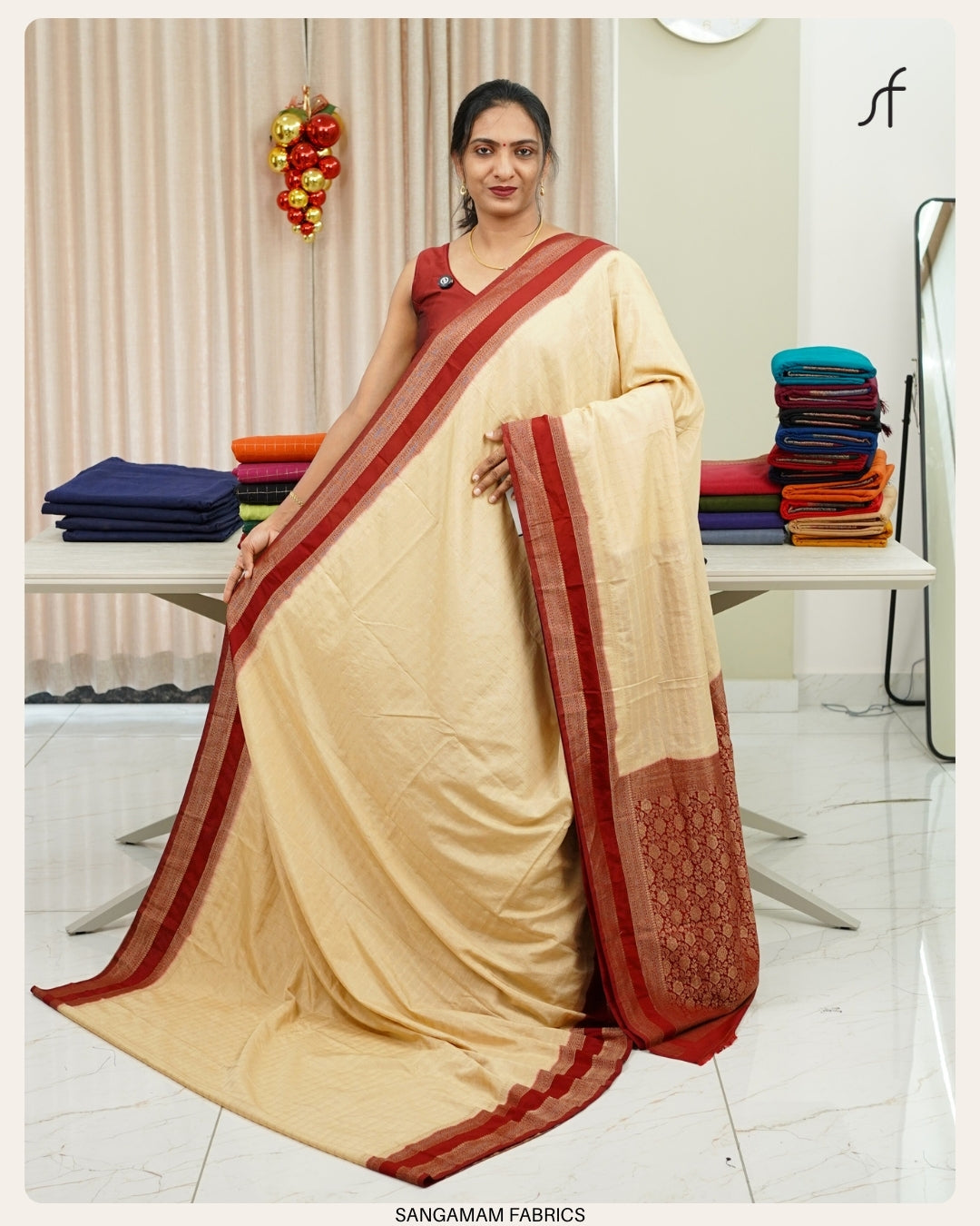 BENTEX BORDER BANARASI SAREE IN ROYAL CHECKS