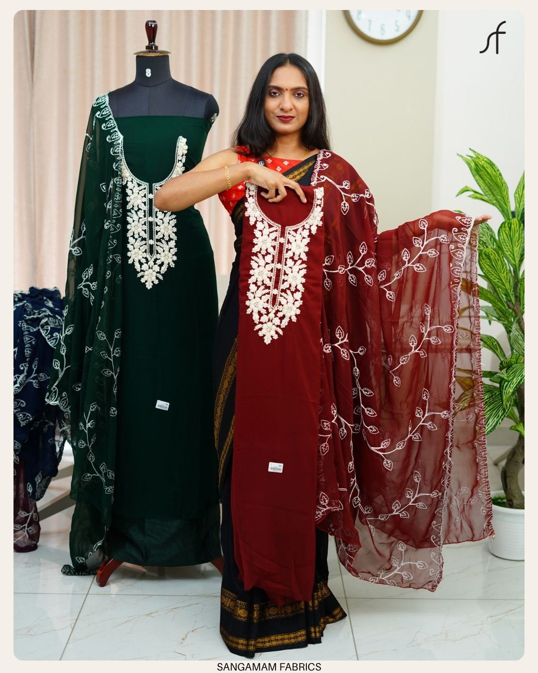 CHIKKANKARI GEORGETTE SALWAR SUIT
