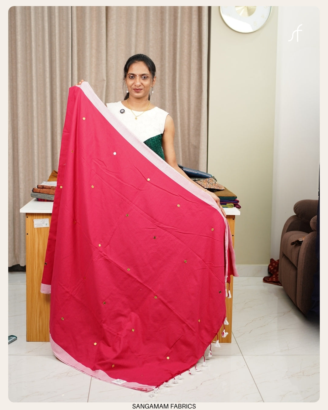 SEQUENCE DETAILED KHADHI COTTON SAREE