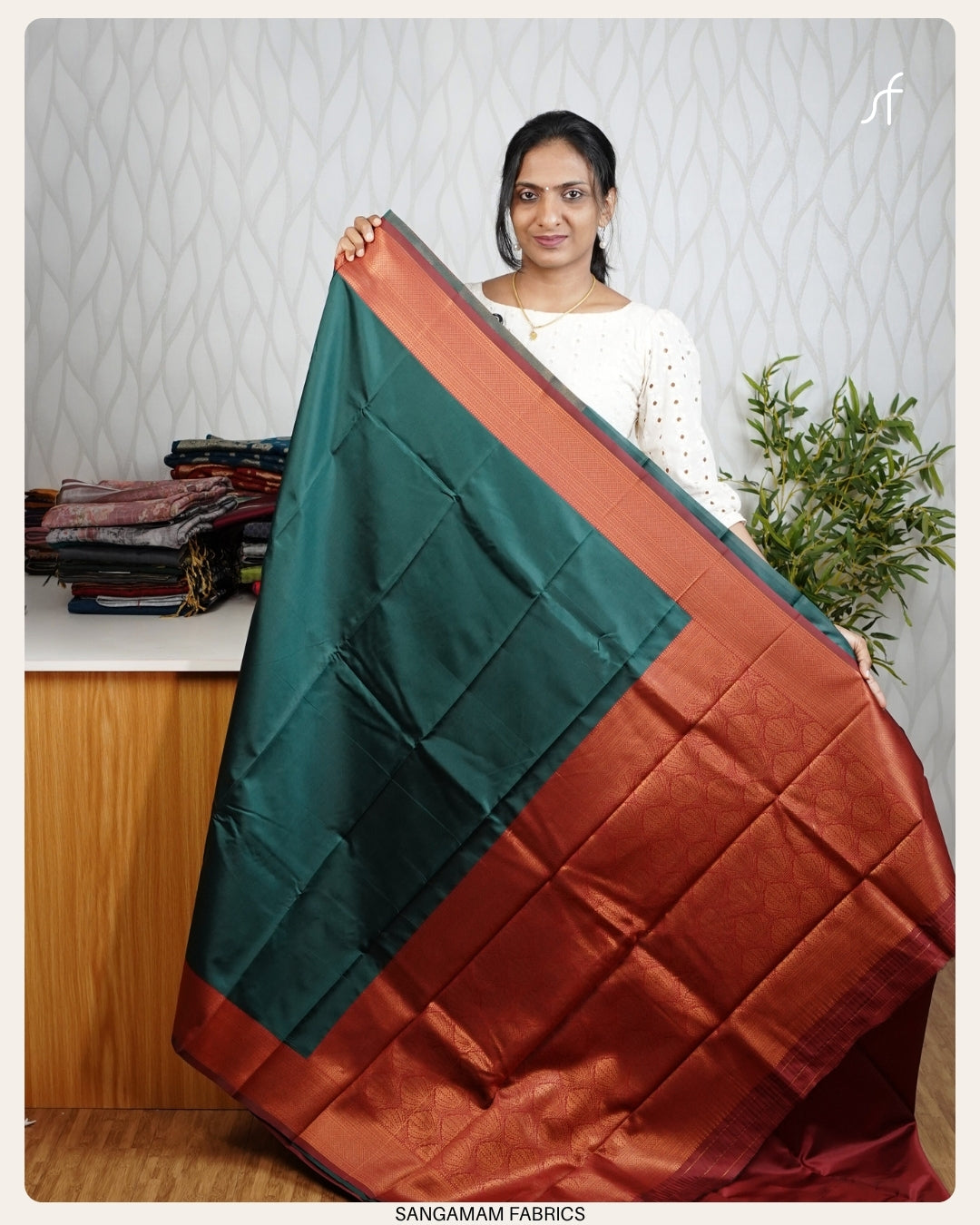 CONTRAST PATTENSEMI SILK SAREE