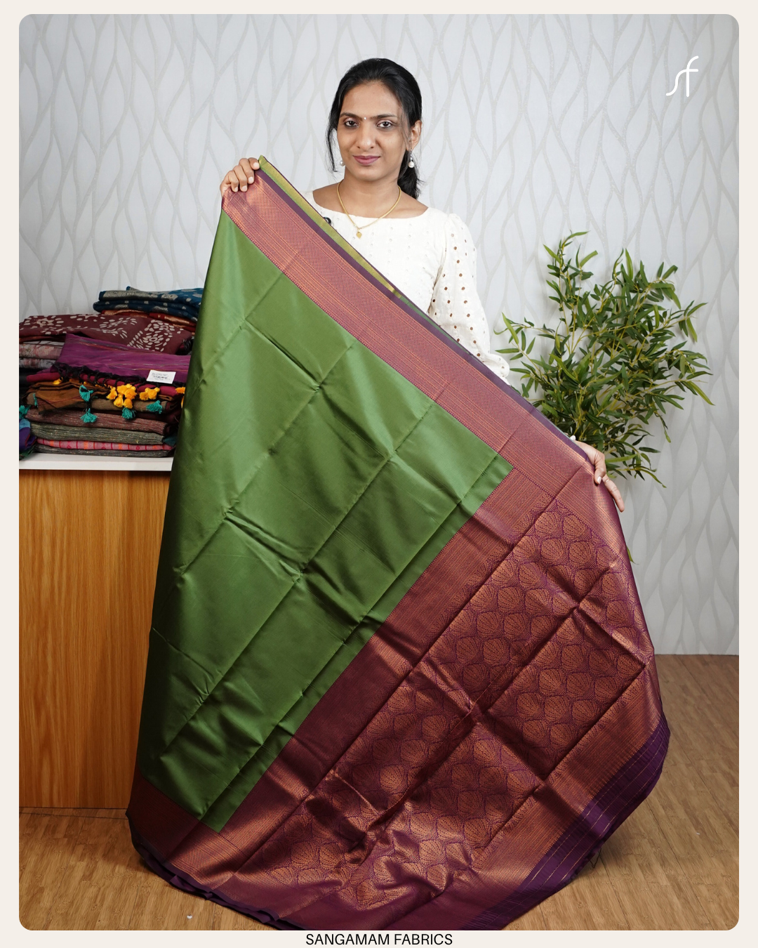 CONTRAST PATTEN SEMI SILK SAREE