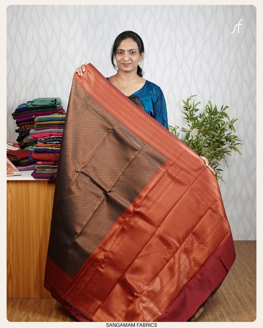 CONTRAST PATTEN SEMI SILK SAREE