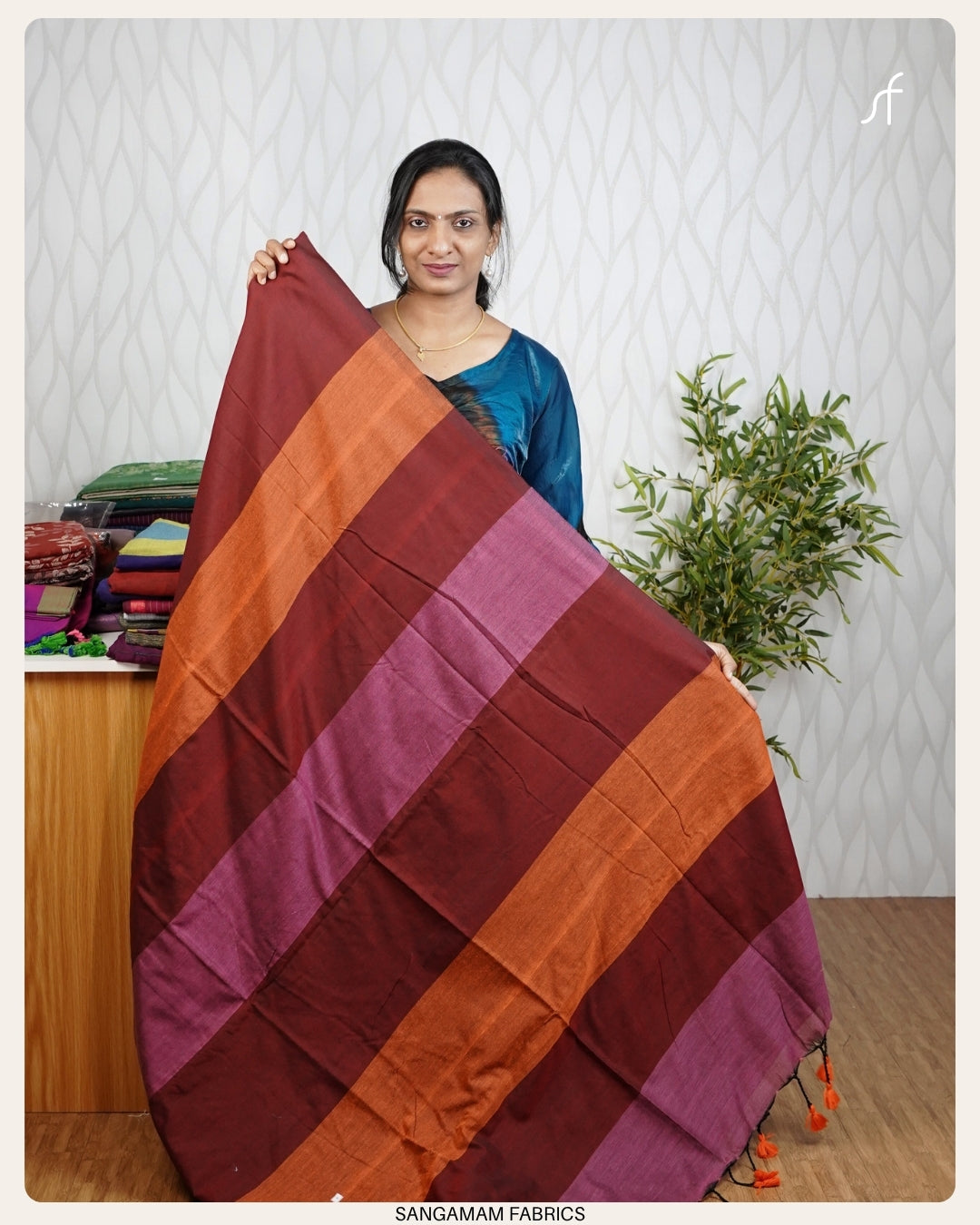 TRI COLOR KHADHI COTTON SAREE