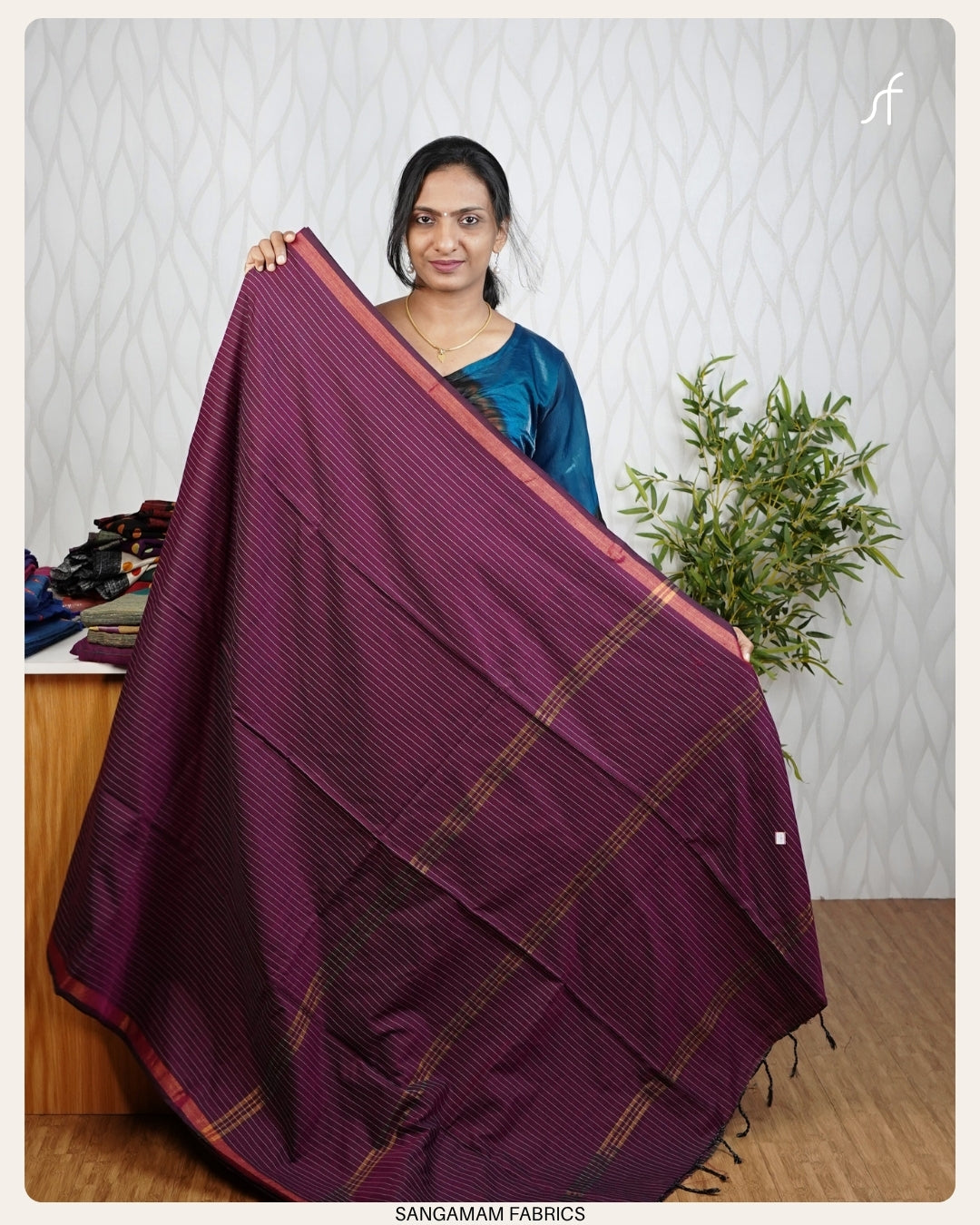 STRIPE DETAILED KHADHI COTTON SAREE