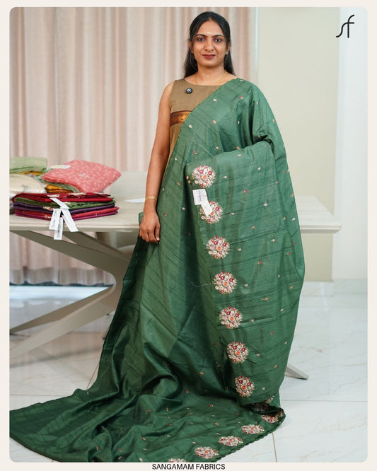 SEMI TUSSAR SILK SAREE