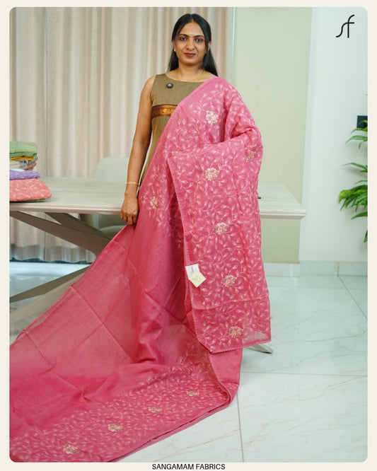 NET COTTA SAREE
