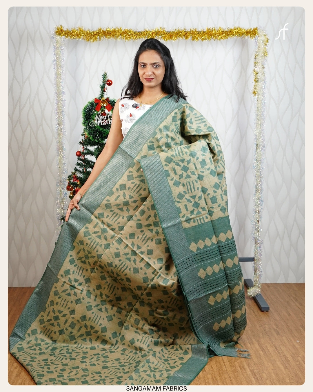 BATIK PRINTED SEMI TUSSAR SILK SAREE