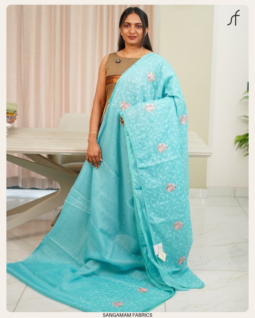 NET COTTA SAREE