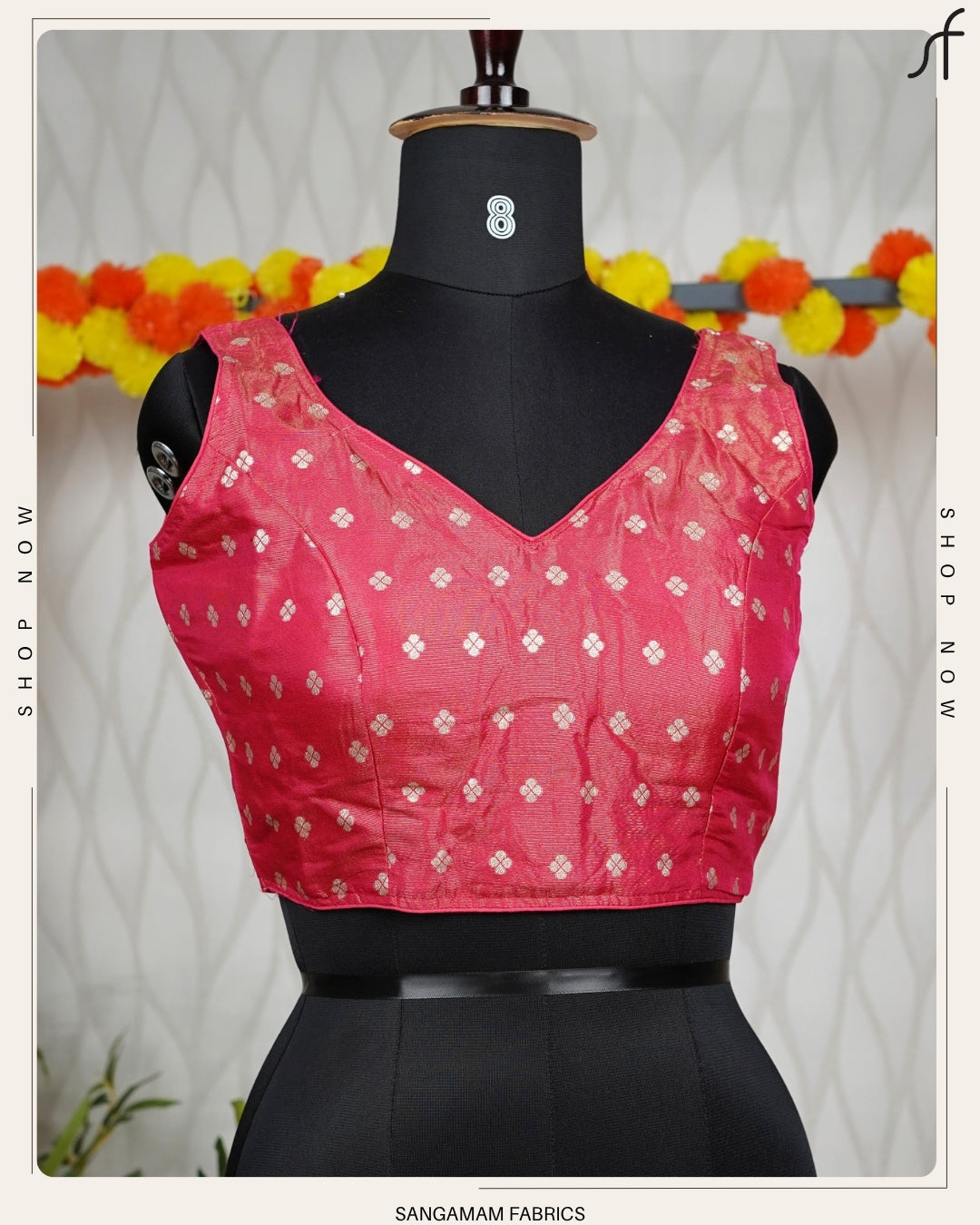 BANARASI BUTTA WOVEN TISSUE BLOUSE