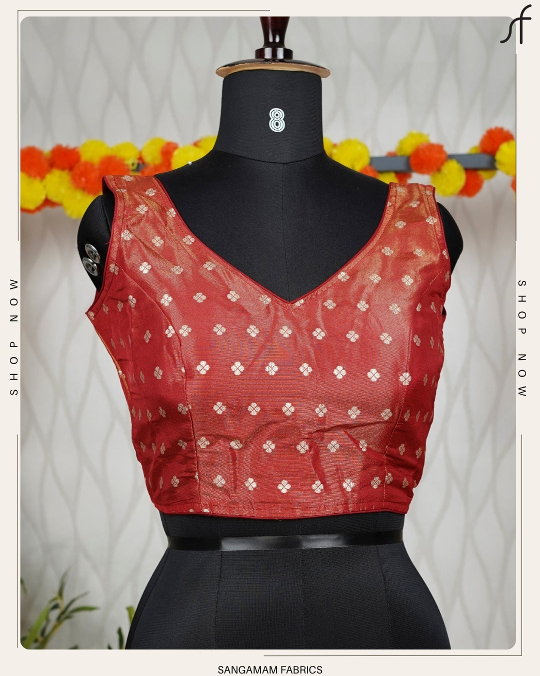BANARASI BUTTA WOVEN TISSUE BLOUSE
