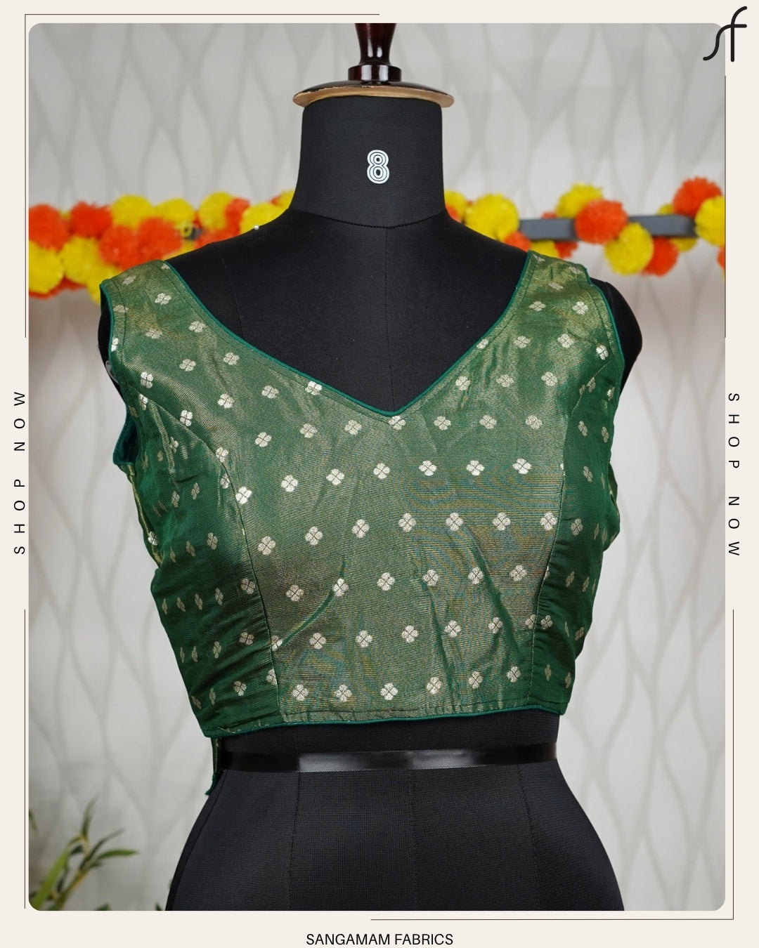 BANARASI BUTTA WOVEN TISSUE BLOUSE