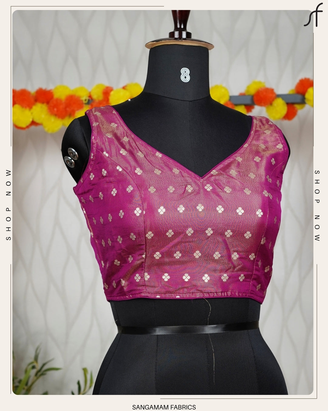 BANARASI BUTTA WOVEN TISSUE BLOUSE