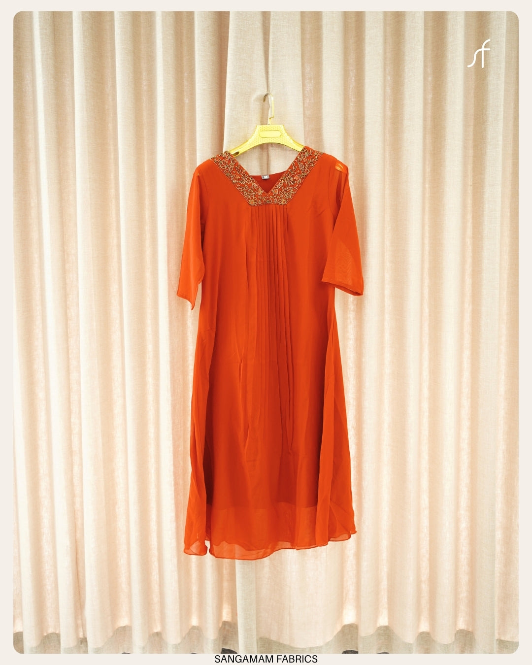 GEORGETTE PLEATED DRESS