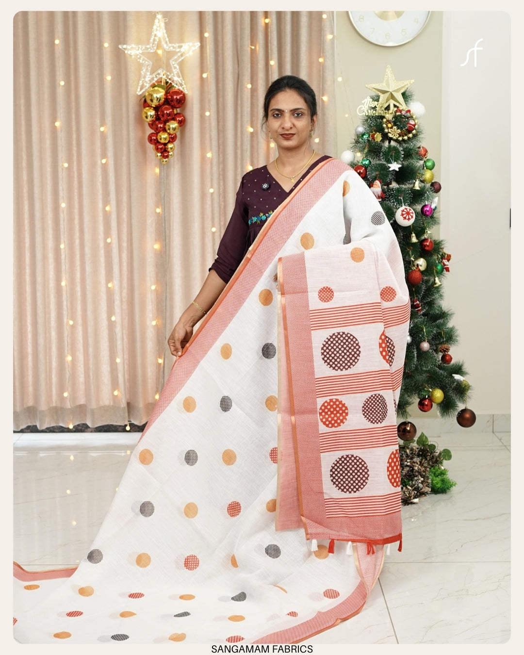 SEMI LINEN SAREE