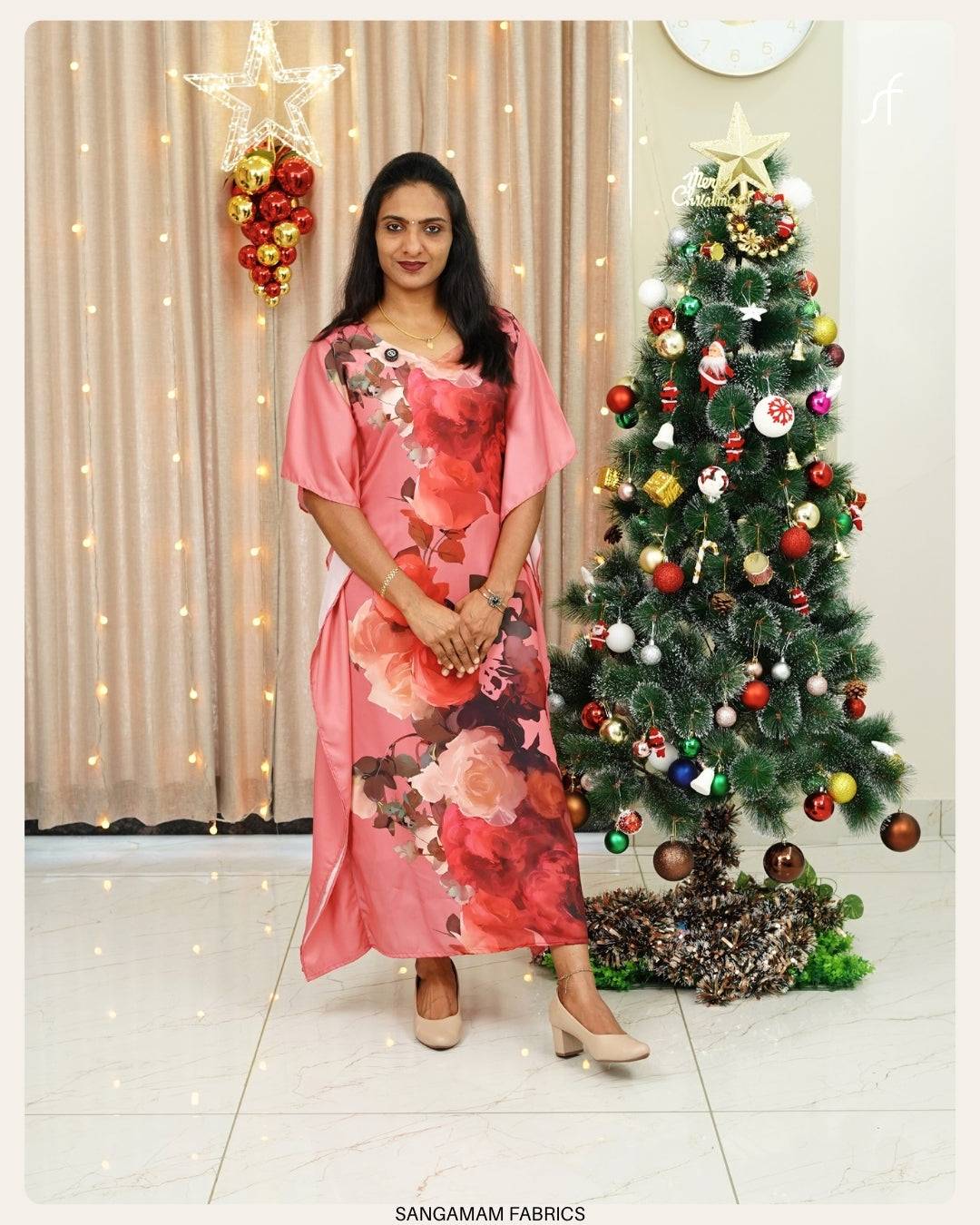 FLORAL PRINTED KAFTAN