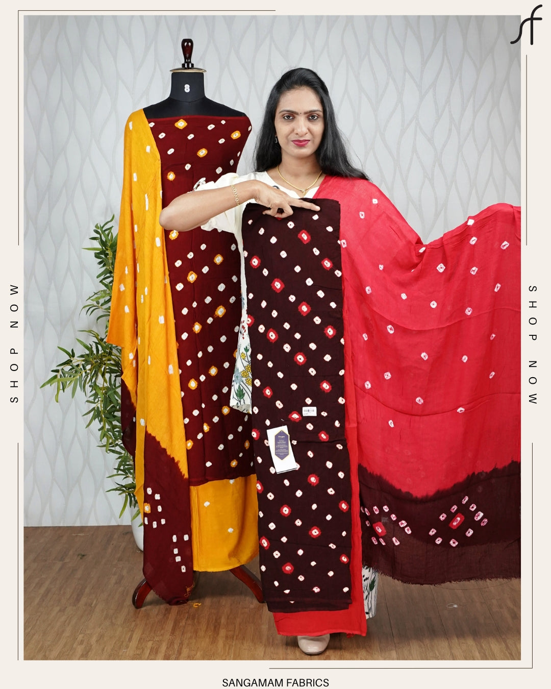 BANDHANI DETAILED SALWAR SUIT
