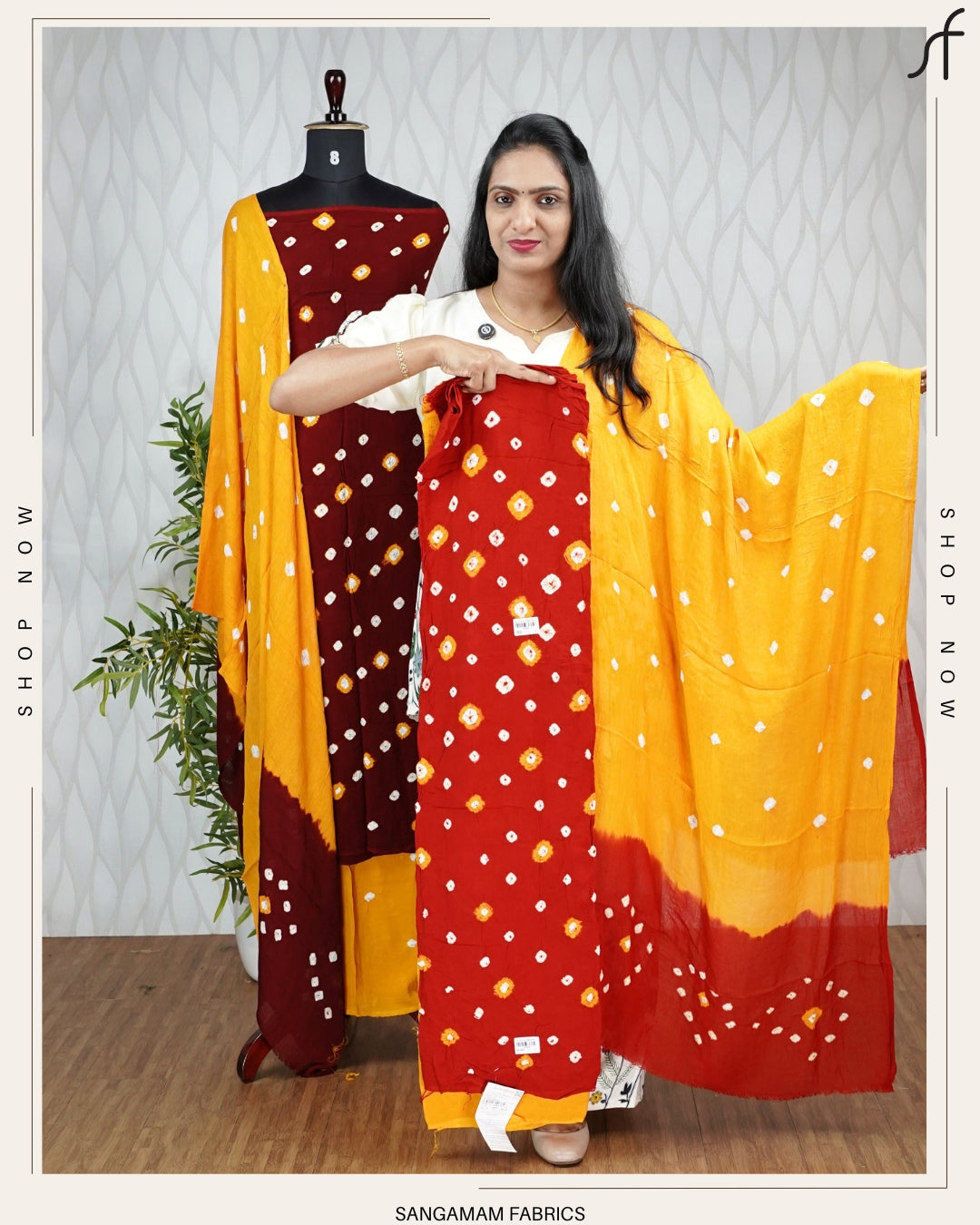 BANDHANI DETAILED SALWAR SUIT