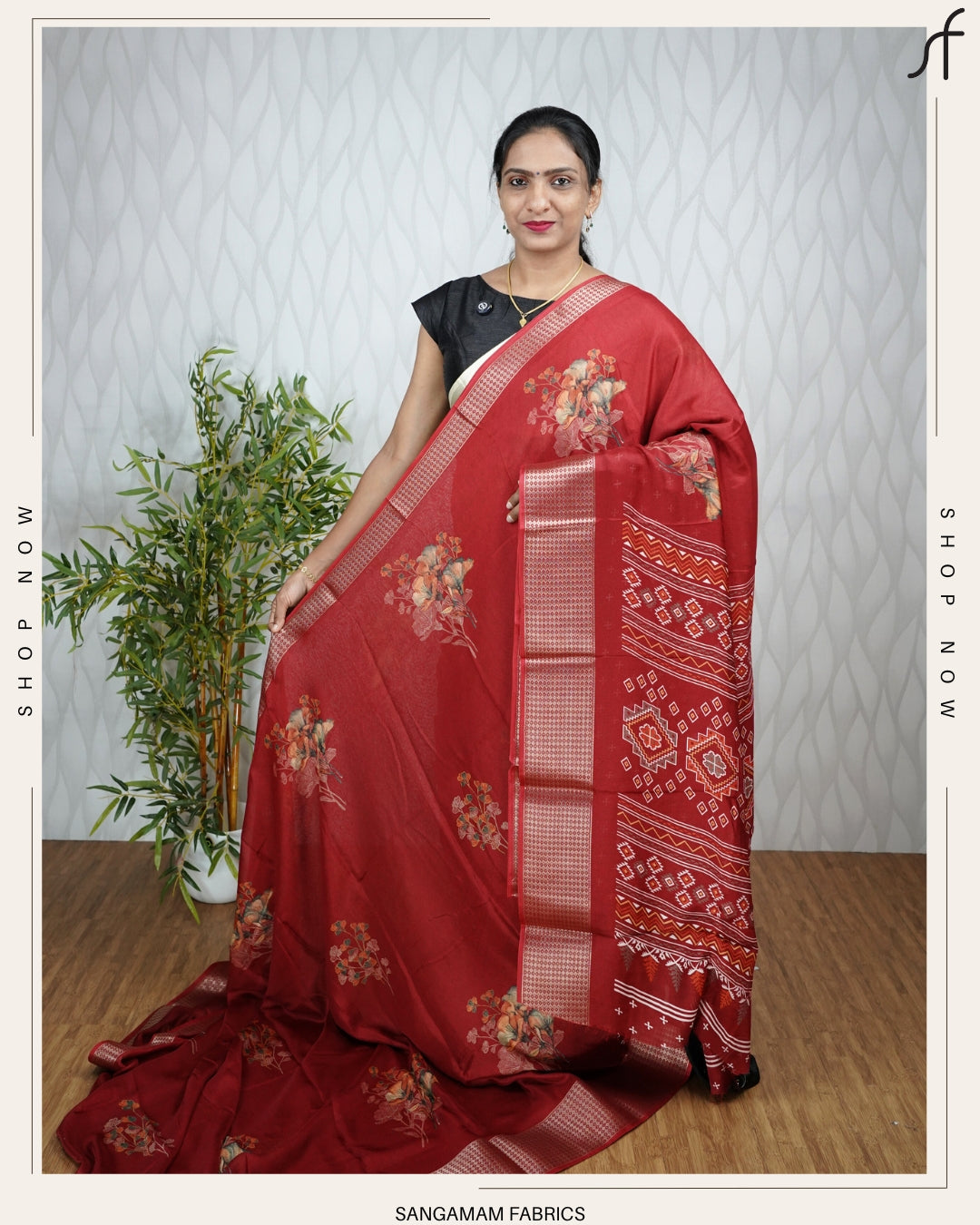FLORAL DIGITAL PRINTED SAREE