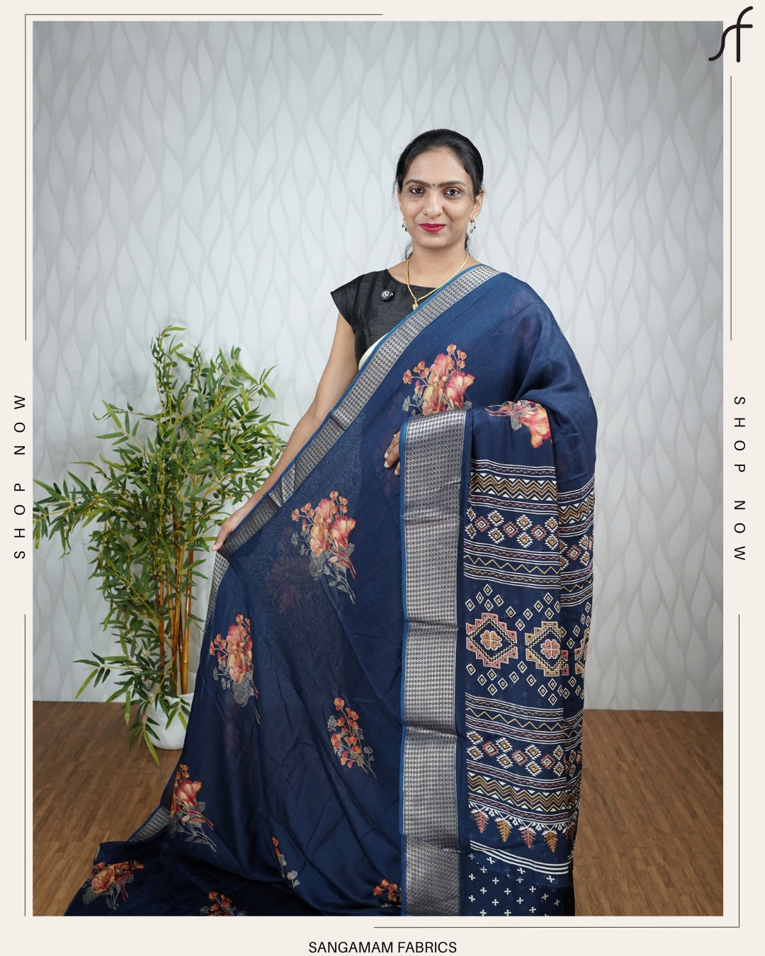FLORAL DIGITAL PRINTED SAREE