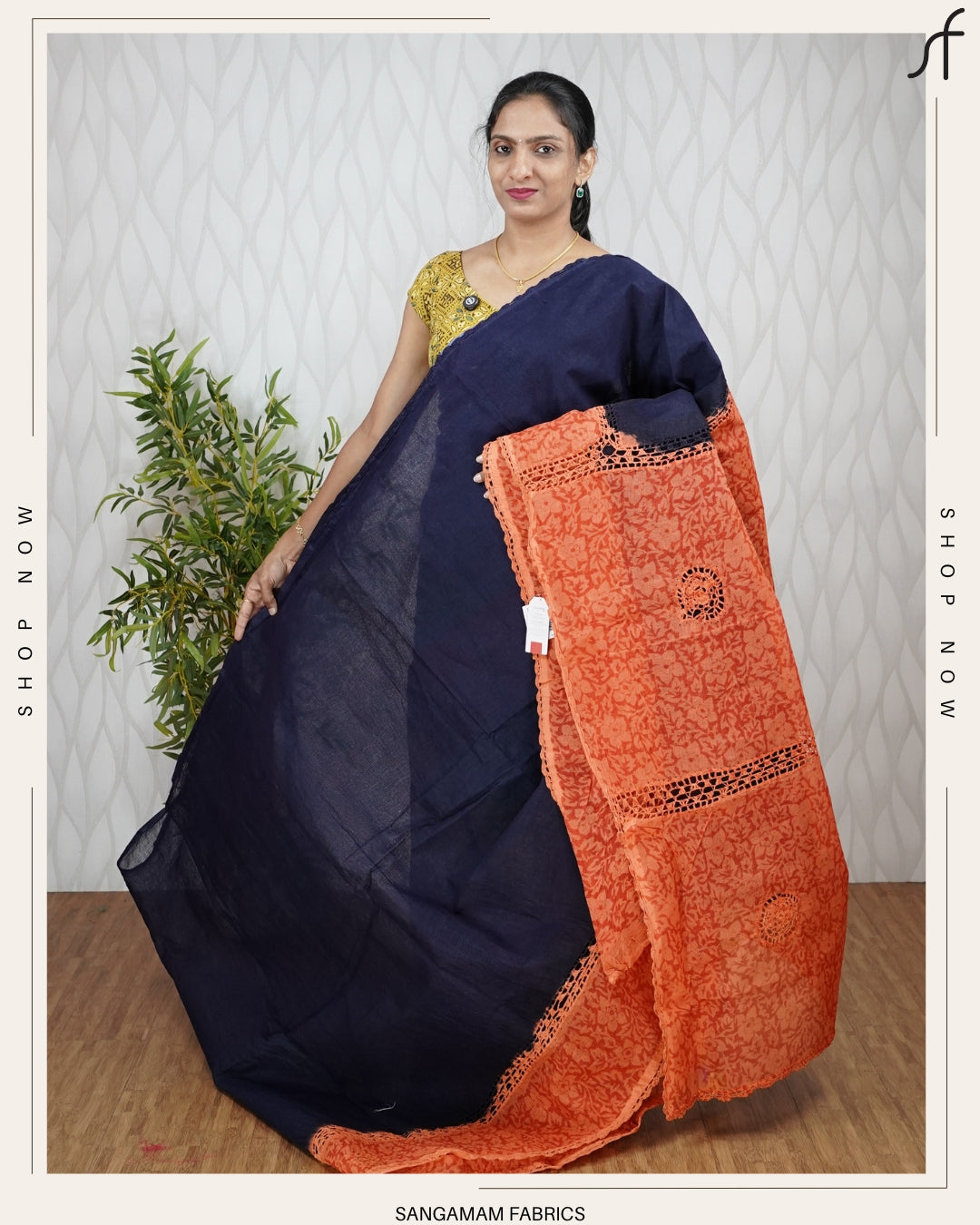 CROCHET COTTA COTTON SAREE