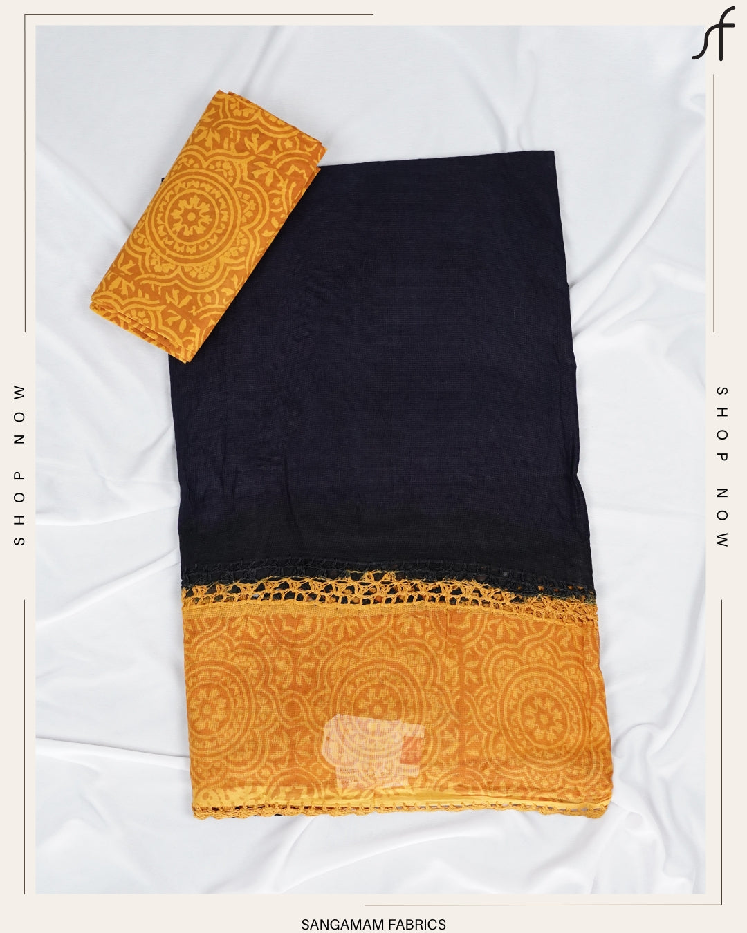 CROCHET COTTA COTTON SAREE