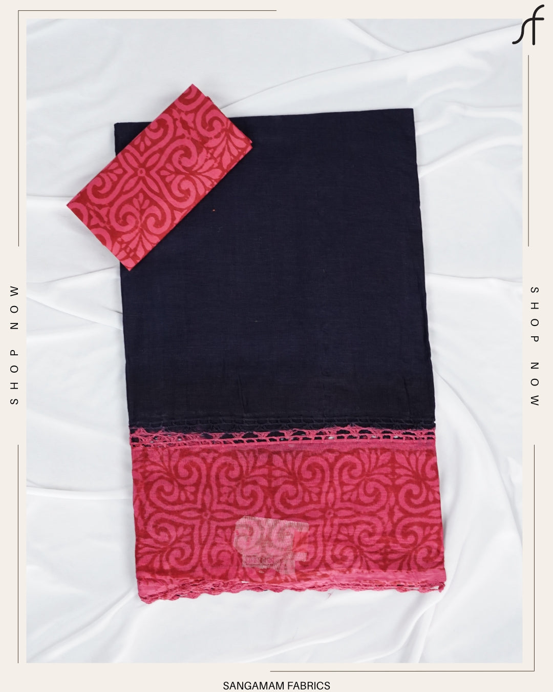 CROCHET COTTA COTTON SAREE