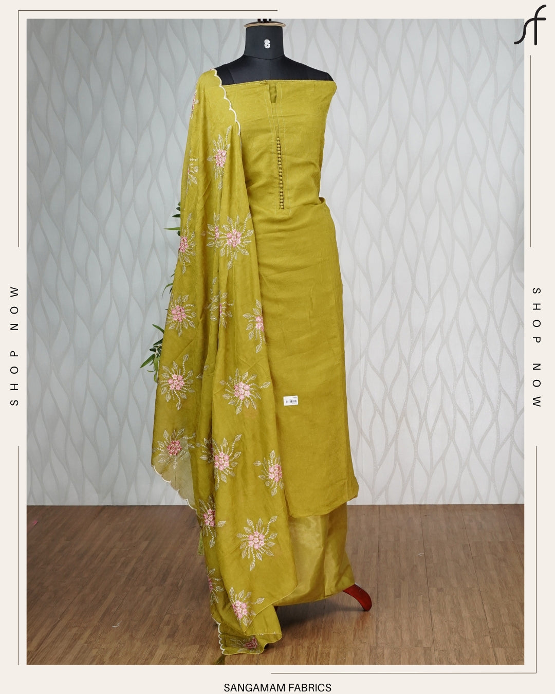 CRUSHED SILK SALWAR SUIT