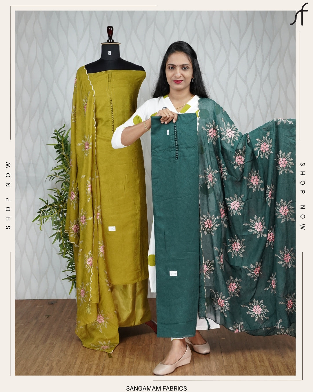 CRUSHED SILK SALWAR SUIT