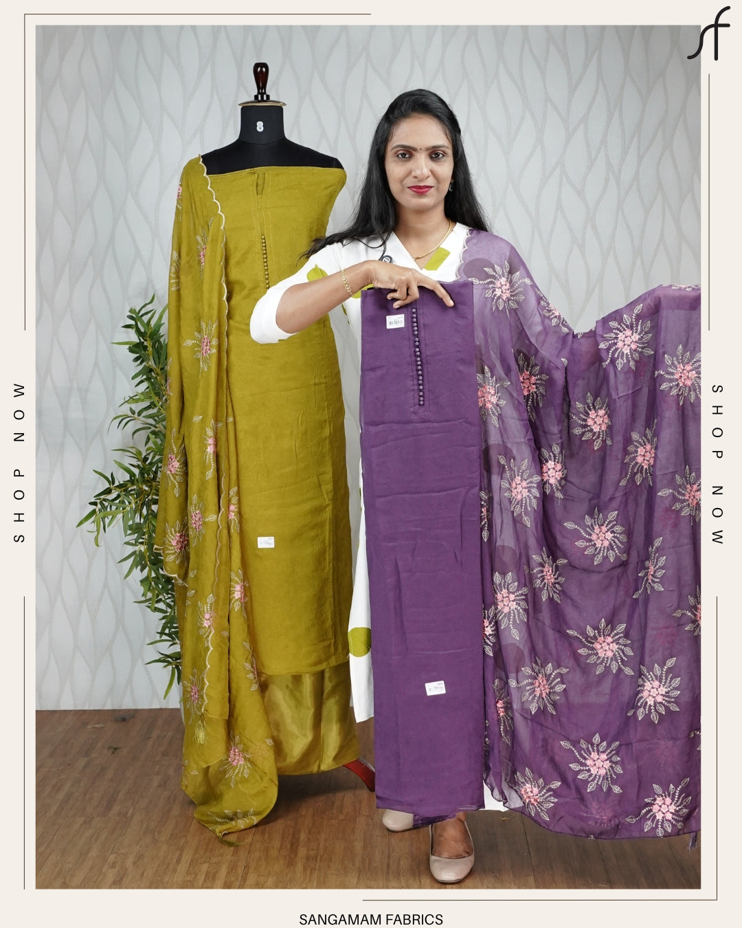 CRUSHED SILK SALWAR SUIT