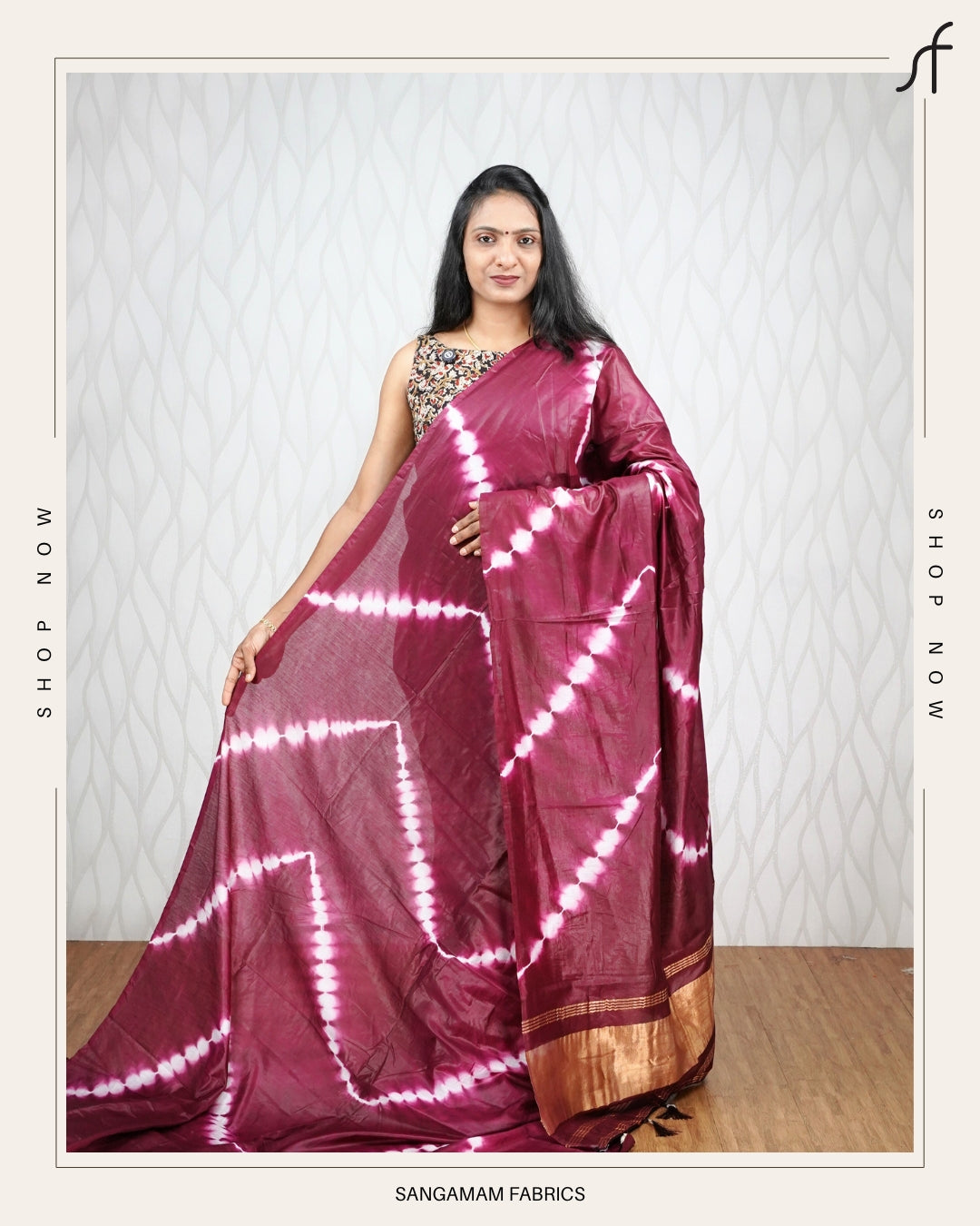 LAGDI PATTA BORDER SAREE