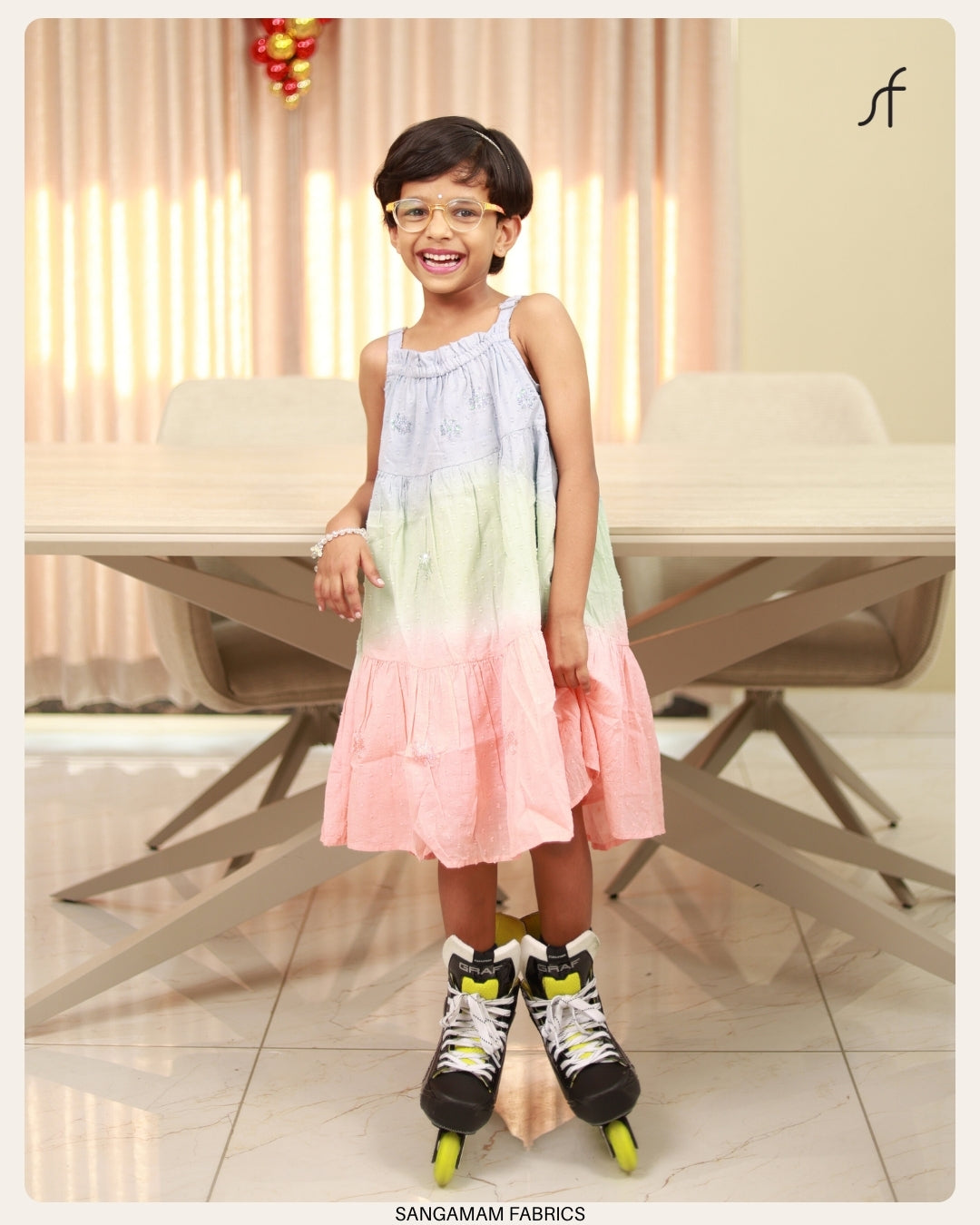 SUNSHINE TRIO - SOFT COTTON FROCK