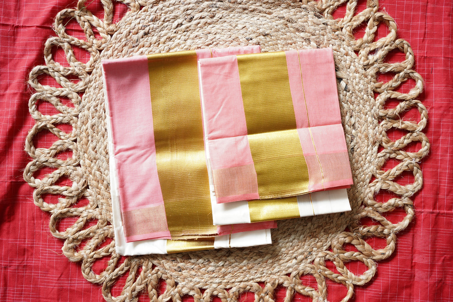 TIE AND DYE KERALA COTTON SETMUNDU