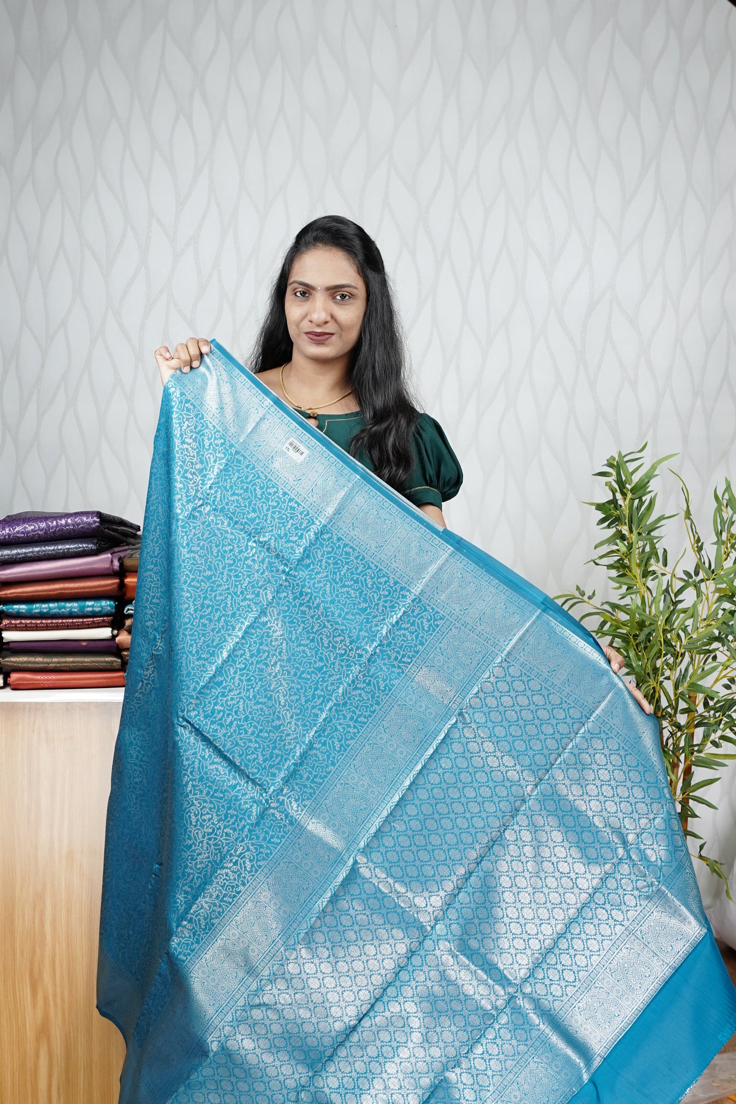 BROCADE SEMI SILK SAREE
