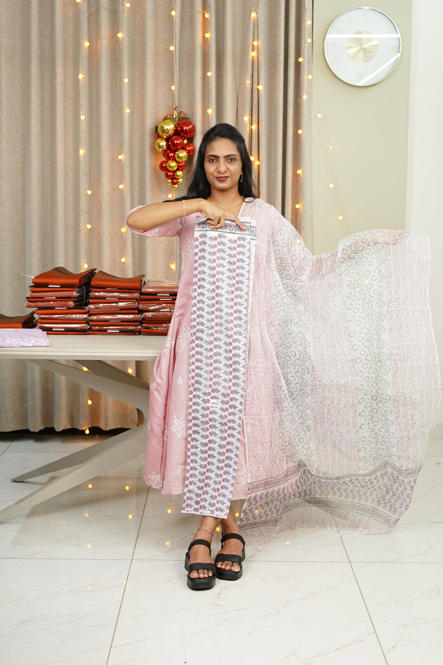 COTTON PRINTED UNSTICHED SALWAR SET