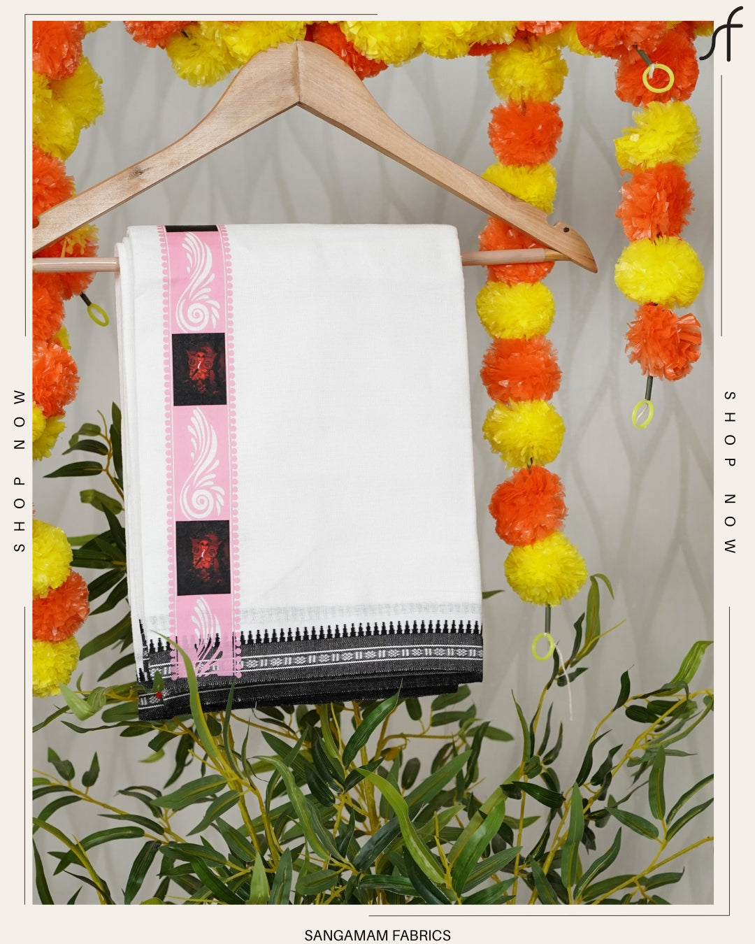 STICKER PRINTED KARA WHITE COTTON MUNDU